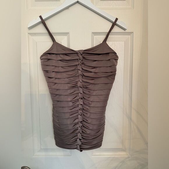 Taupe Carmen tank (small) - Picture 1 of 3